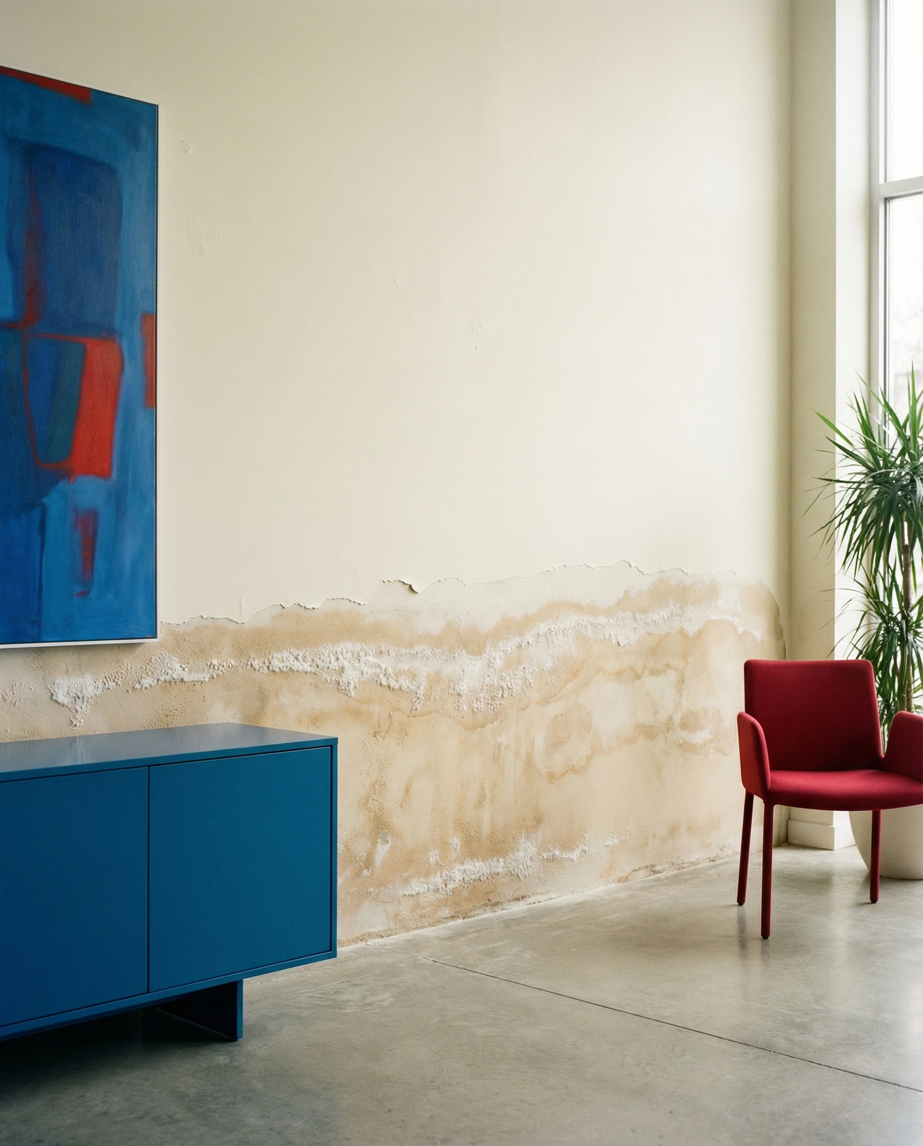 Daños por humedad en zócalo